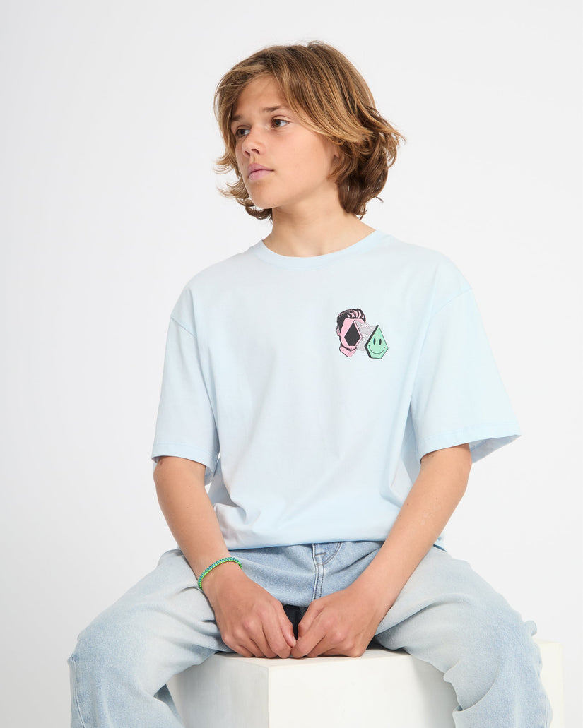 Camiseta Aura - Light Blue Acid - (NIÑOS)