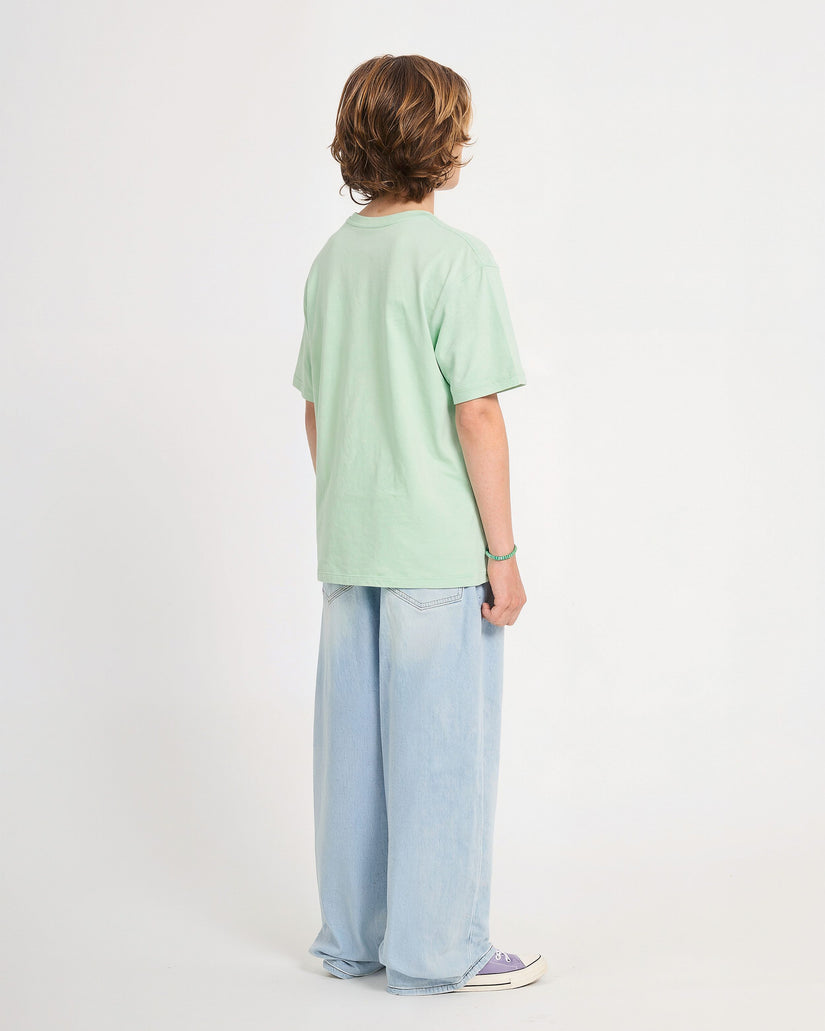 Camiseta Stone Blanks - Ice Green - (NIÑOS)