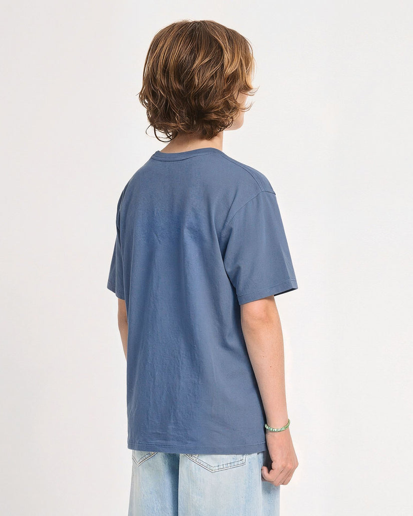 Camiseta Stone Blanks - Storm Blue - (NIÑOS)