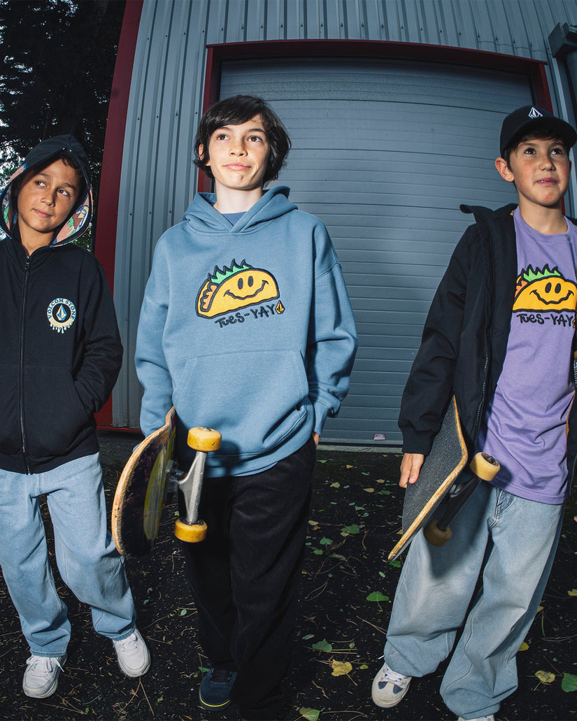 Sudadera Con Capucha Voltaco - Blue Wash - (NIÑOS)