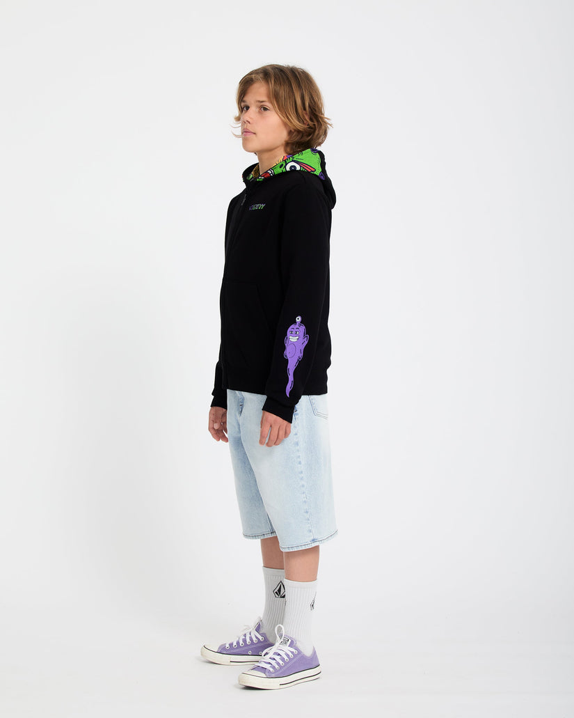 Sudadera con capucha y cremallera Ben Sanair - Black - (NIÑOS)