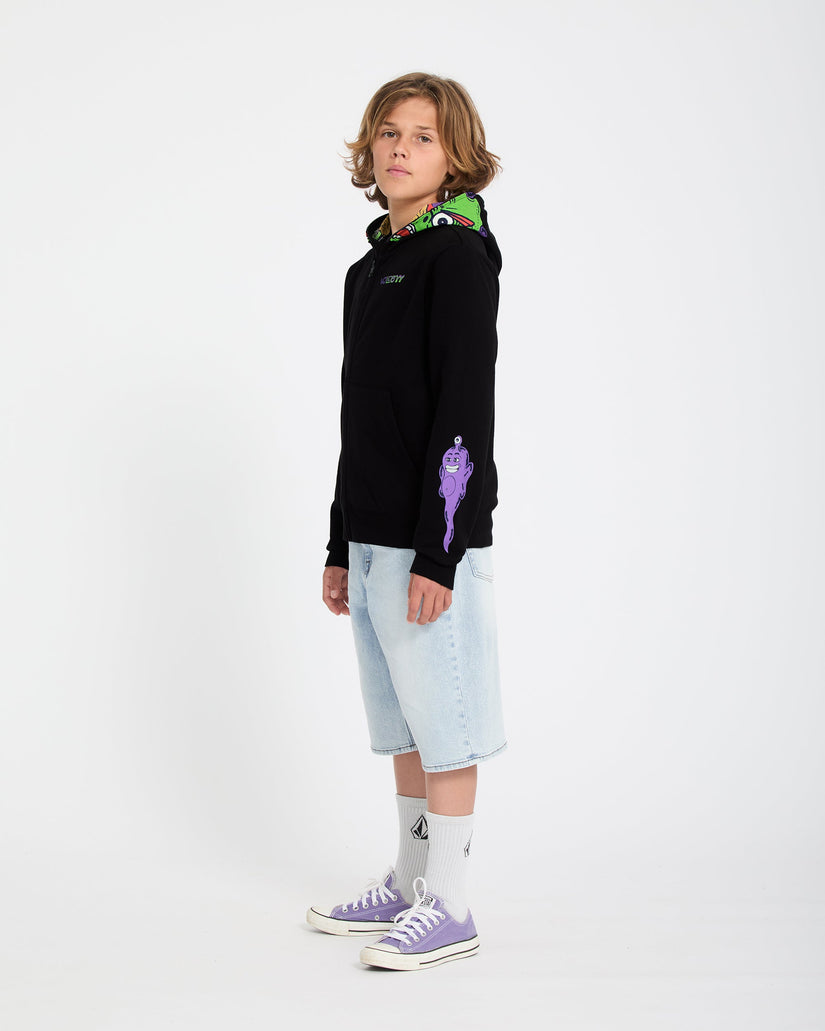 Sudadera con capucha y cremallera Ben Sanair - Black - (NIÑOS)