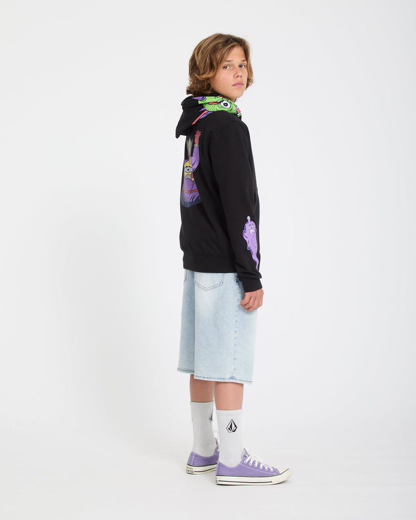 Sudadera con capucha y cremallera Ben Sanair - Black - (NIÑOS)