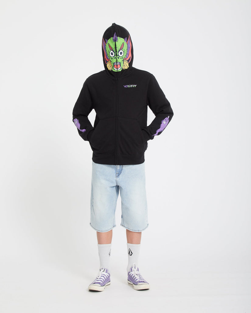 Sudadera con capucha y cremallera Ben Sanair - Black - (NIÑOS)