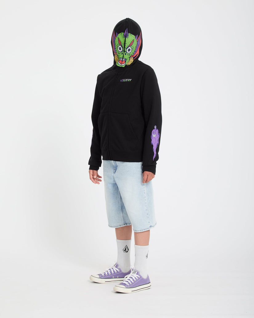 Sudadera con capucha y cremallera Ben Sanair - Black - (NIÑOS)
