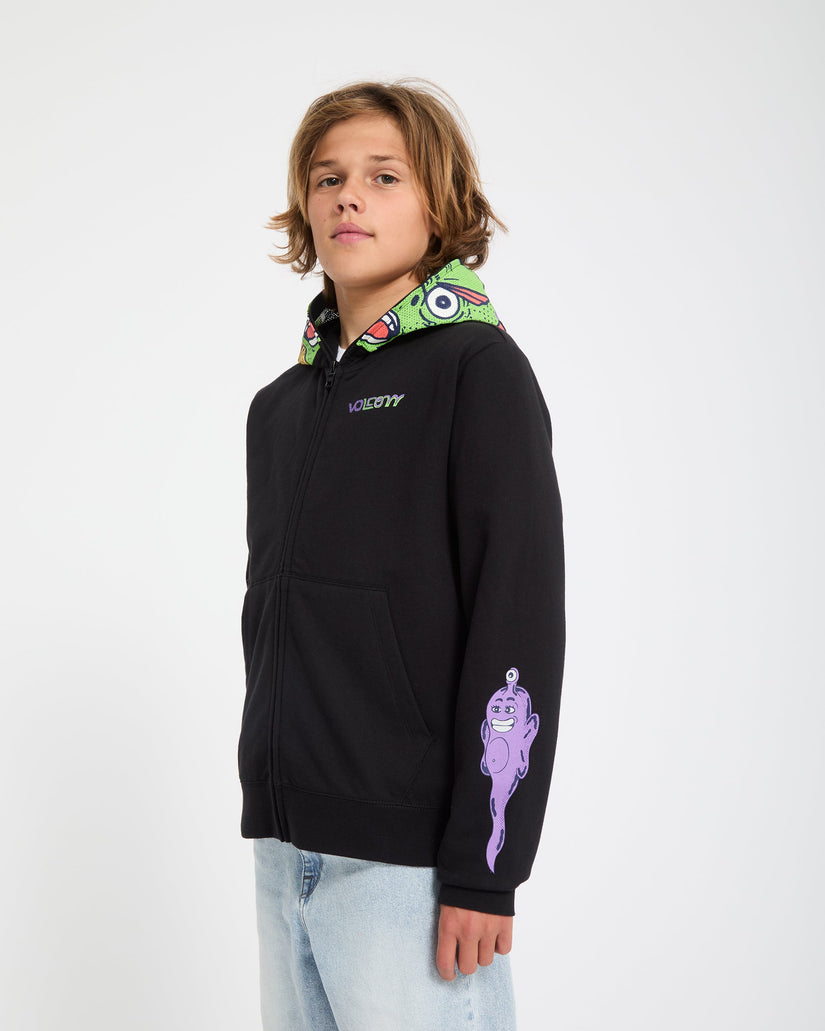Sudadera con capucha y cremallera Ben Sanair - Black - (NIÑOS)