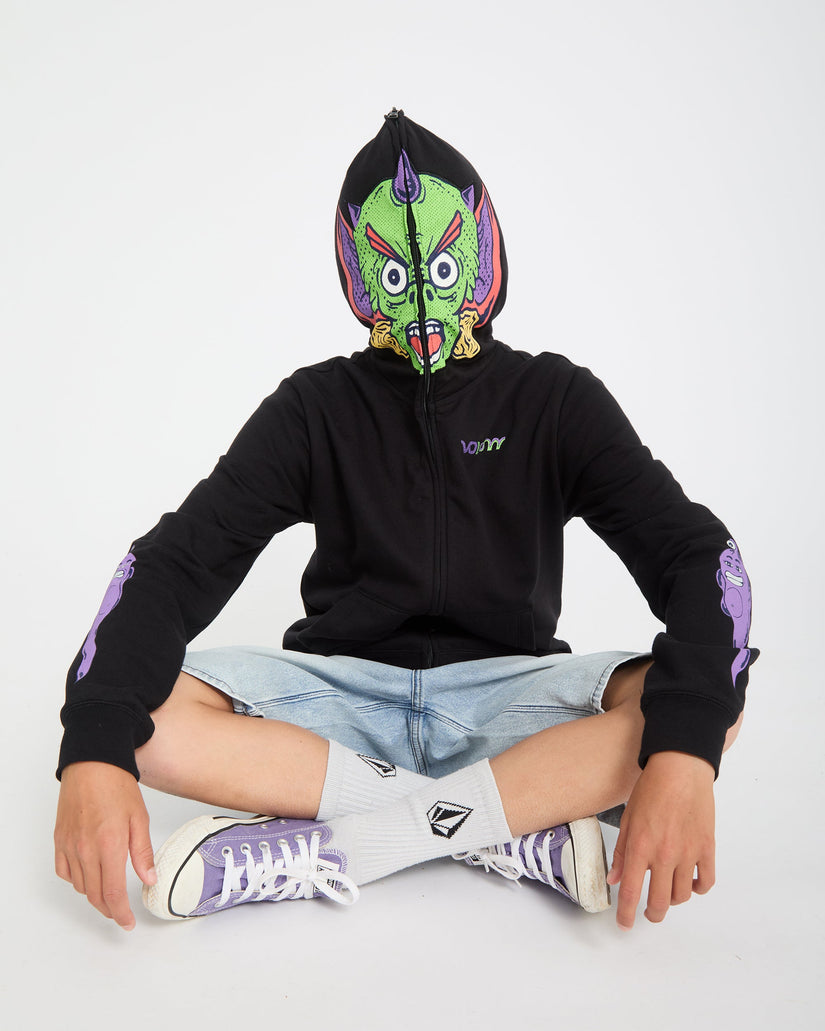 Sudadera con capucha y cremallera Ben Sanair - Black - (NIÑOS)