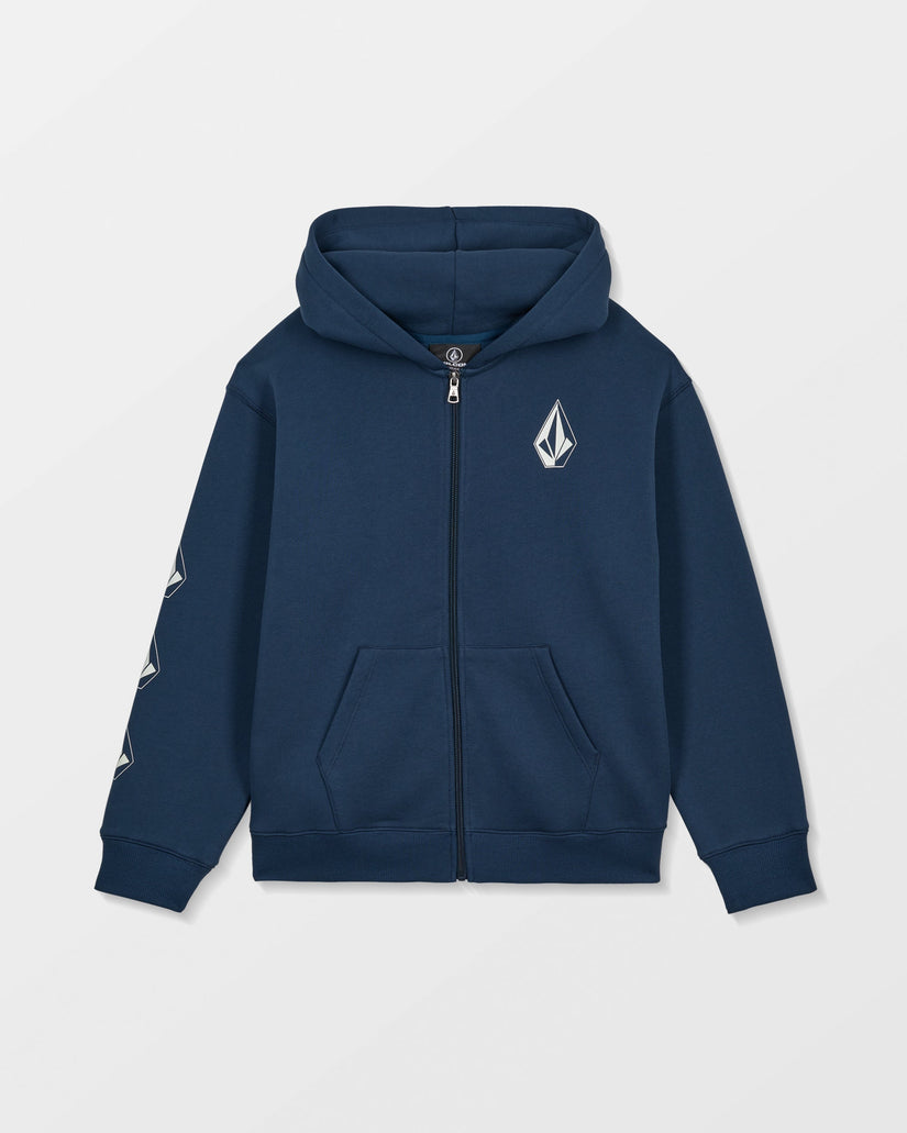 Sudadera con capucha y cremallera Iconic Stone Gid - Dust Bowl Indigo - (NIÑOS)