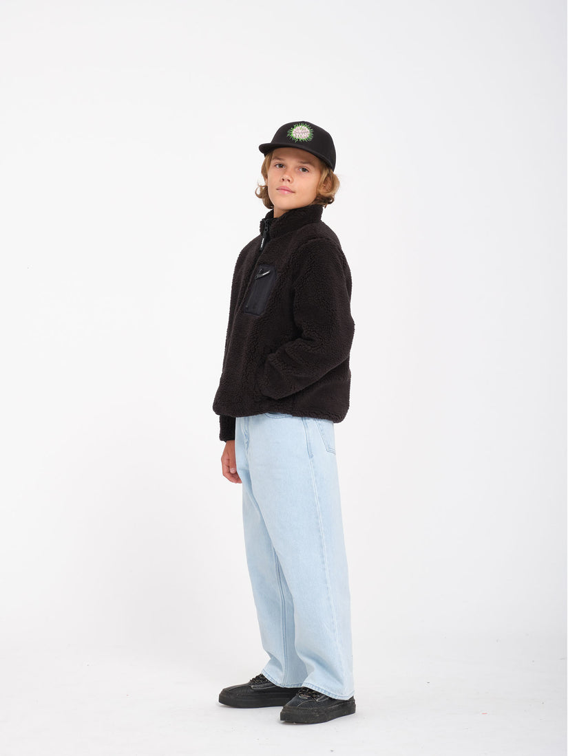 Sudadera Muzzer Fuzzar Zip - Black - (NIÑOS)