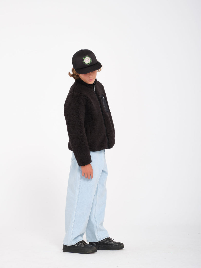 Sudadera Muzzer Fuzzar Zip - Black - (NIÑOS)