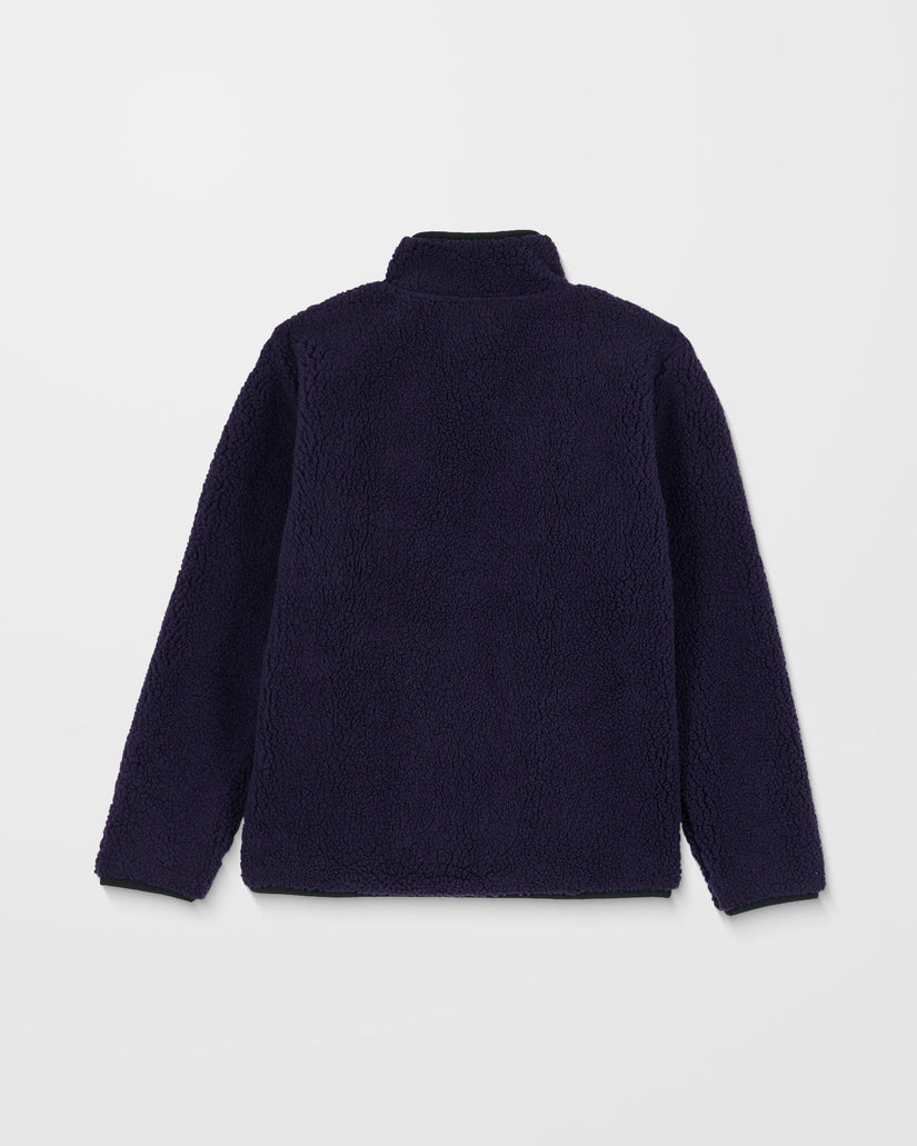 Muzzer Fuzzar Zip Sweatshirt - Dark Purple - (NIÑOS)