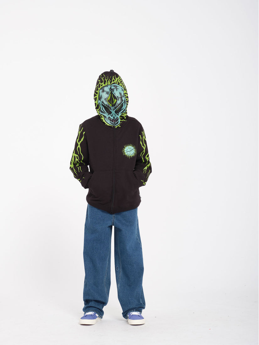Sudadera con Capucha Alien Full Zip Hoodie - Black - (NIÑOS)