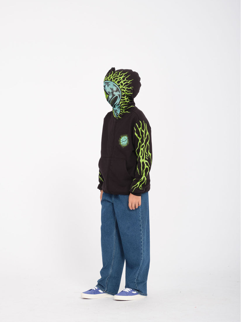 Sudadera con Capucha Alien Full Zip Hoodie - Black - (NIÑOS)