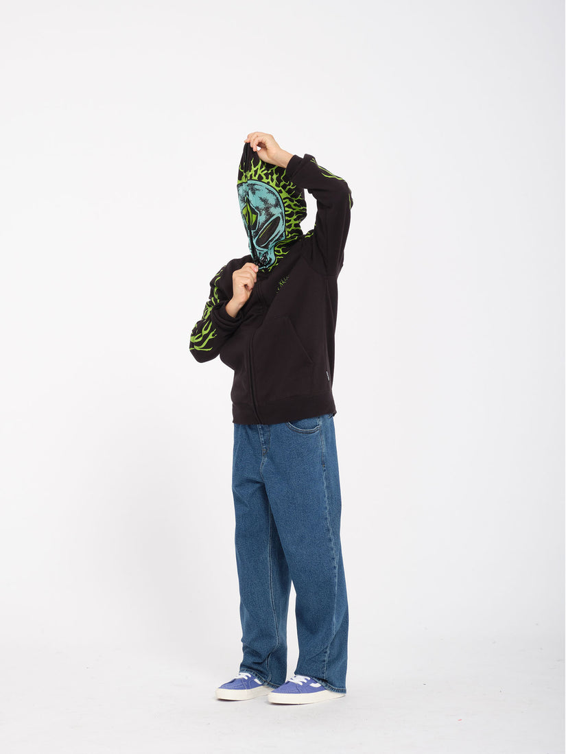 Sudadera con Capucha Alien Full Zip Hoodie - Black - (NIÑOS)