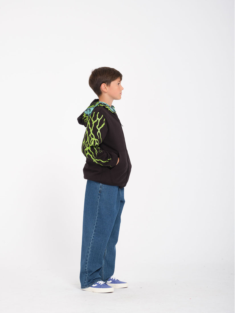 Sudadera con Capucha Alien Full Zip Hoodie - Black - (NIÑOS)