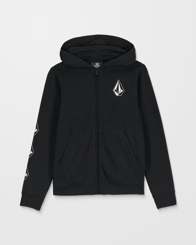 Sudadera Con Capucha Y Cremallera Iconic Stone Gid - Black - (NIÑOS)