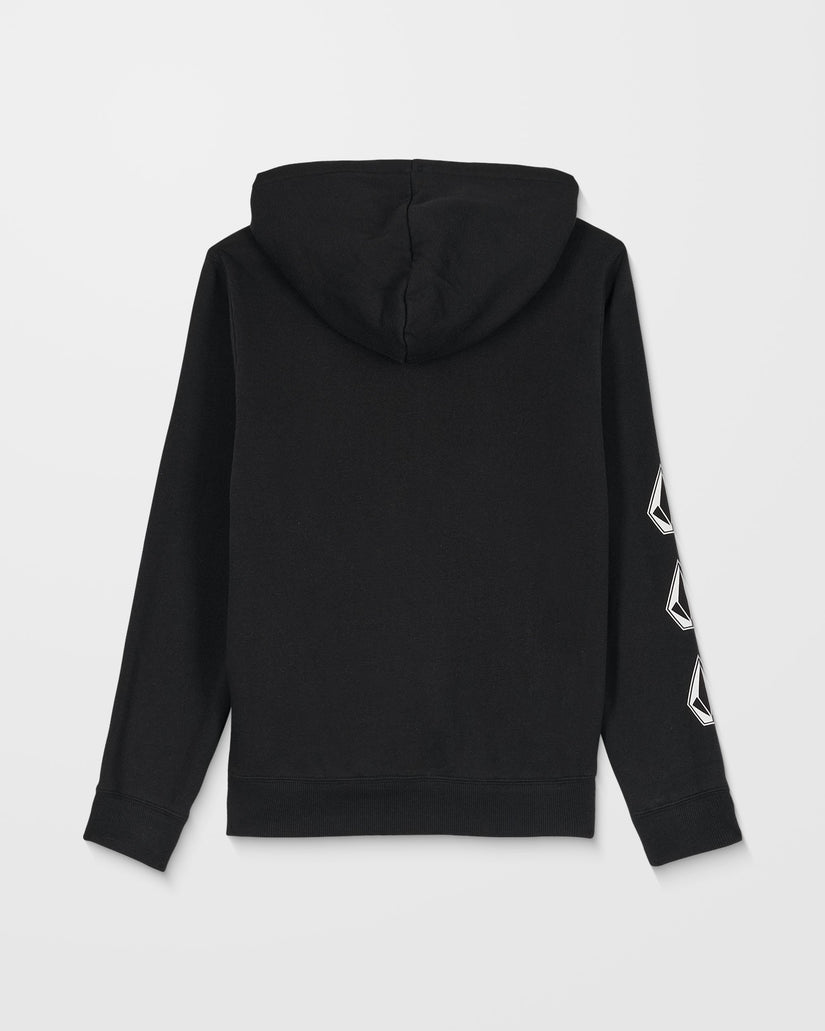 Sudadera Con Capucha Y Cremallera Iconic Stone Gid - Black - (NIÑOS)