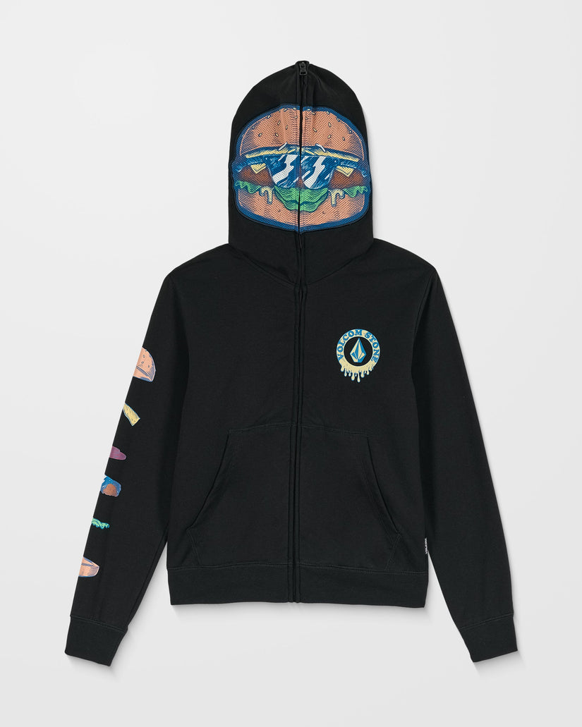 Sudadera Con Capucha Y Cremallera Burgstone - Black - (NIÑOS)