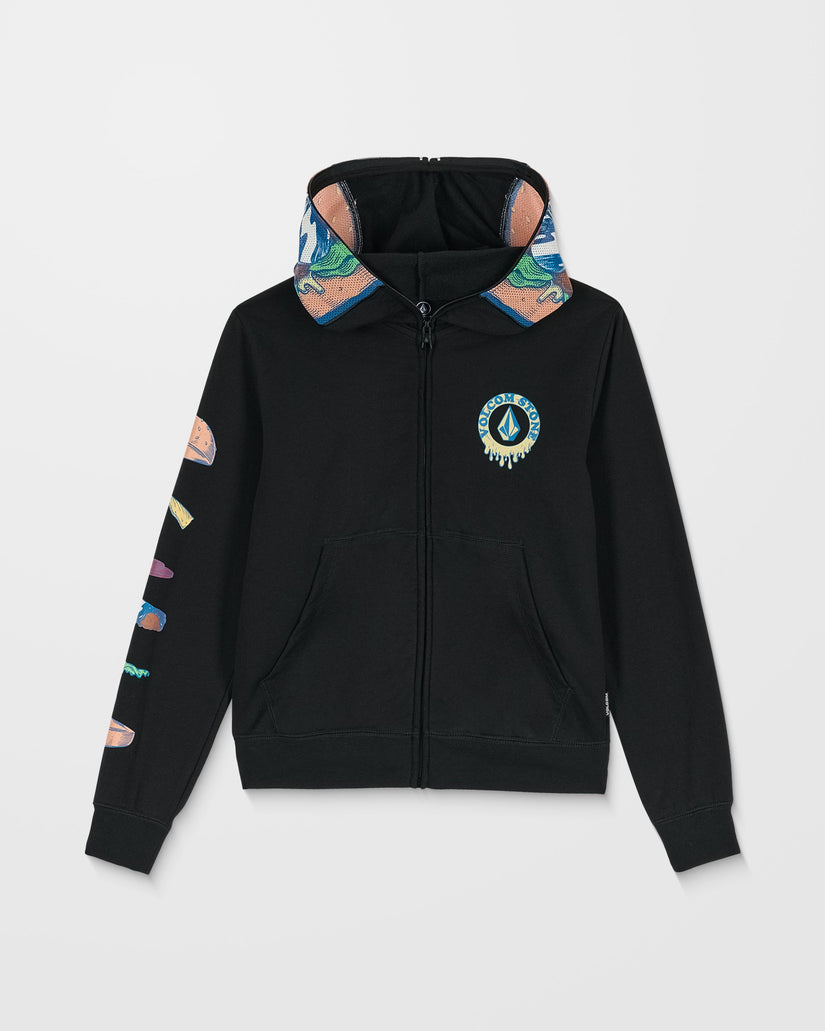 Sudadera Con Capucha Y Cremallera Burgstone - Black - (NIÑOS)