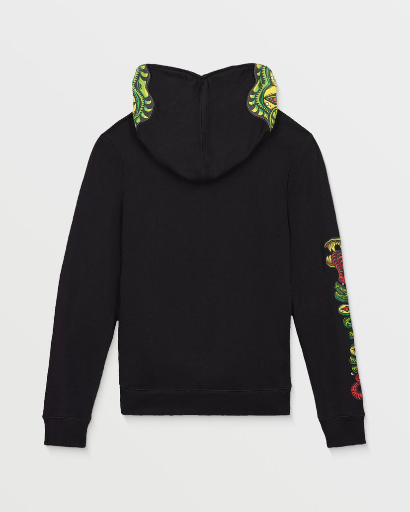Sudadera con capucha y cremallera Snaky - Black - (NIÑOS)
