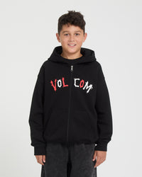 Sudadera con capucha y cremallera Ozzy Fleece - Black - (NIÑOS)