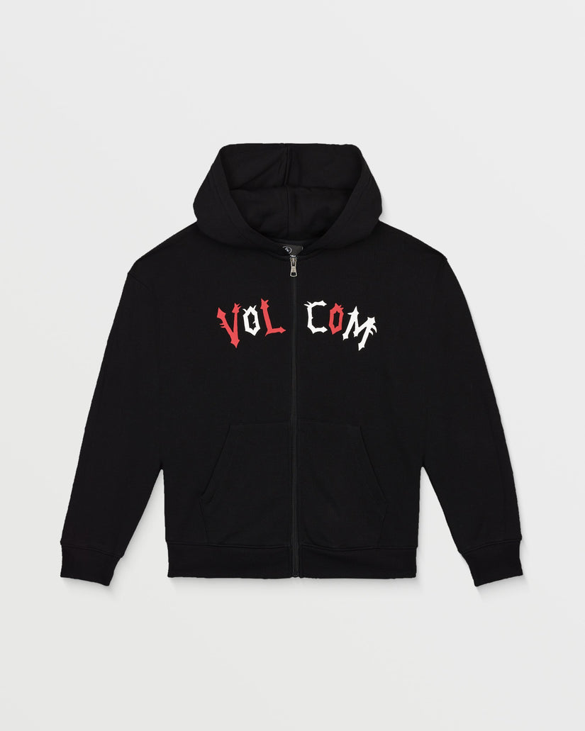 Sudadera con capucha y cremallera Ozzy Fleece - Black - (NIÑOS)