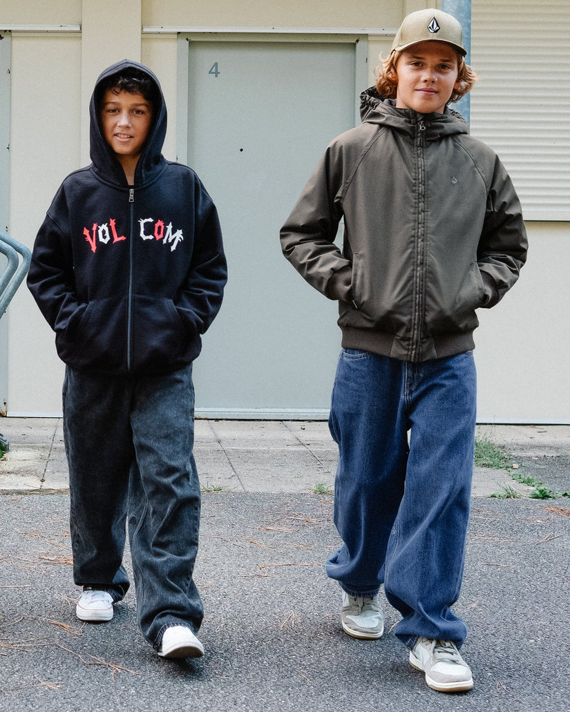 Sudadera con capucha y cremallera Ozzy Fleece - Black - (NIÑOS)