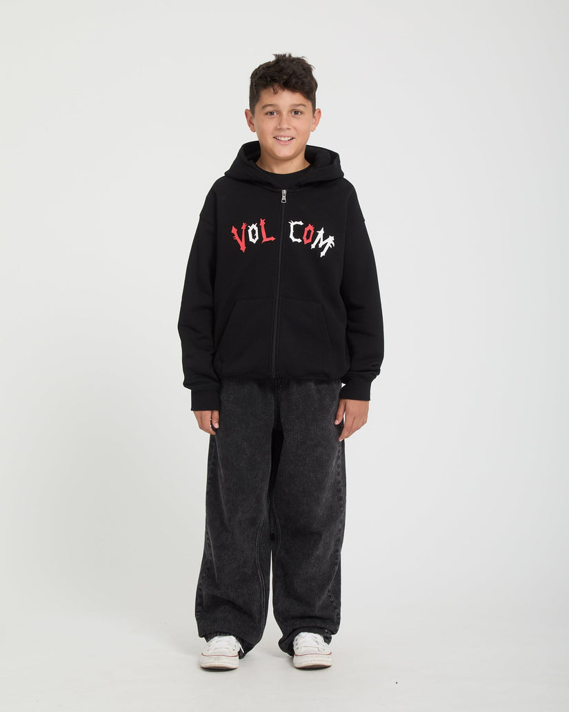 Sudadera con capucha y cremallera Ozzy Fleece - Black - (NIÑOS)