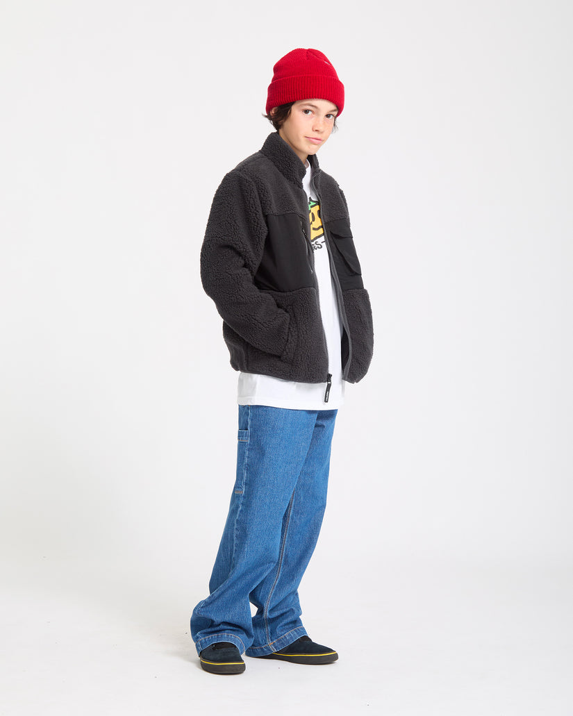 Chaqueta Storm Stone Zip Sherpa - Asphalt Black - (NIÑOS)