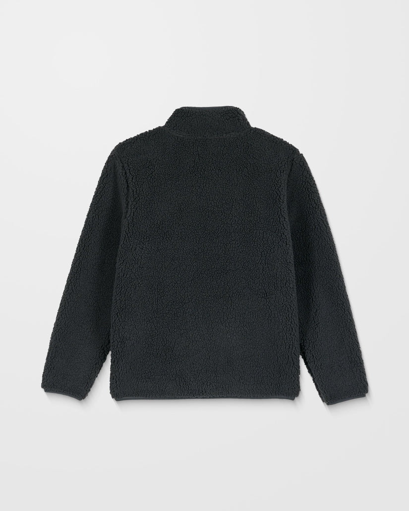 Sudadera De Borreguillo Con Cremallera Storm Stone - Asphalt Black - (NIÑOS)