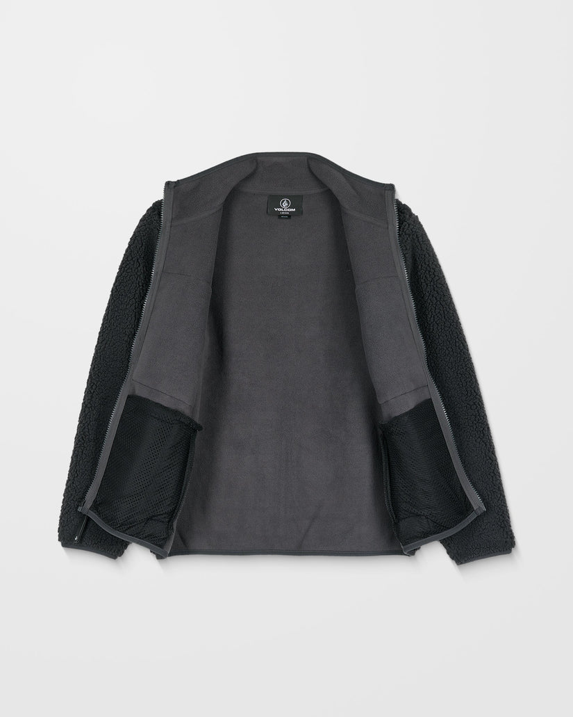 Sudadera De Borreguillo Con Cremallera Storm Stone - Asphalt Black - (NIÑOS)