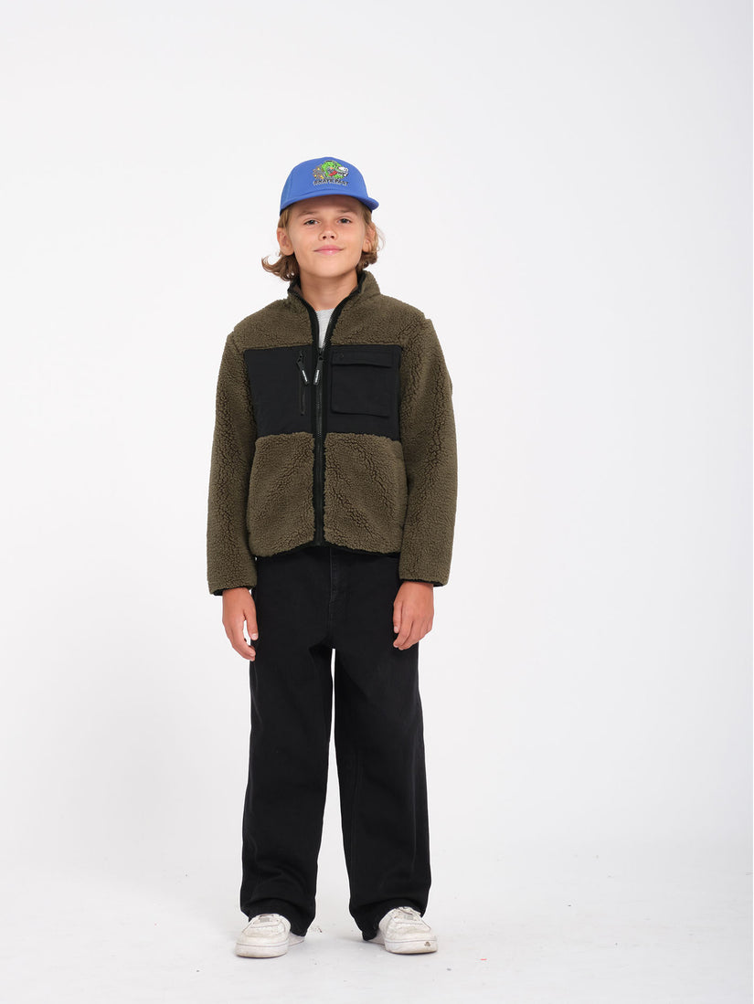 Sudadera Storm Stone Zip Sherpa - Wintermoss - (NIÑOS)