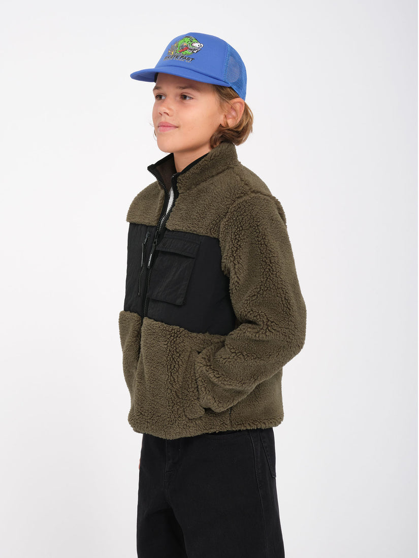 Sudadera Storm Stone Zip Sherpa - Wintermoss - (NIÑOS)
