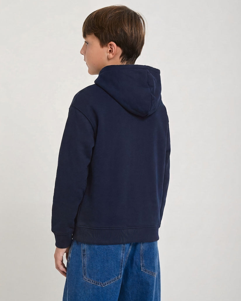 Sudadera con capucha y cremallera Single Stone Sherpa - Marine - (NIÑOS)