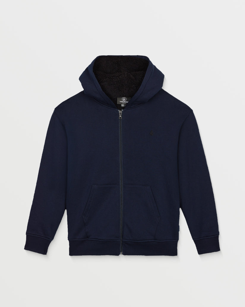 Sudadera con capucha y cremallera Single Stone Sherpa - Marine - (NIÑOS)