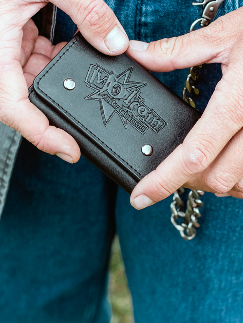 Cartera V Ent Leather  - BLACK