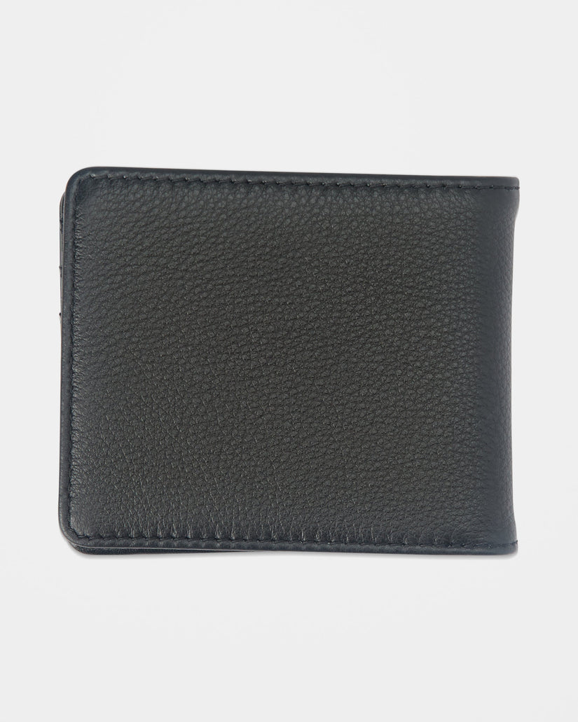 Cartera de cuero Single Stone - Black