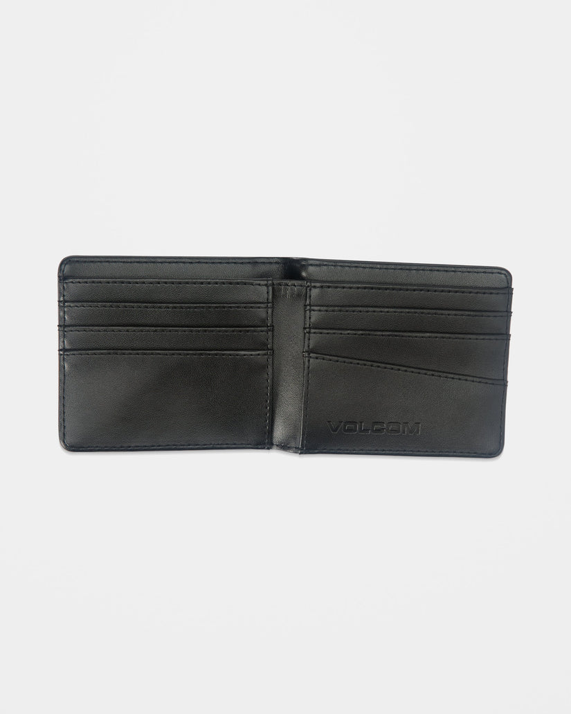 Cartera de cuero Single Stone - Black