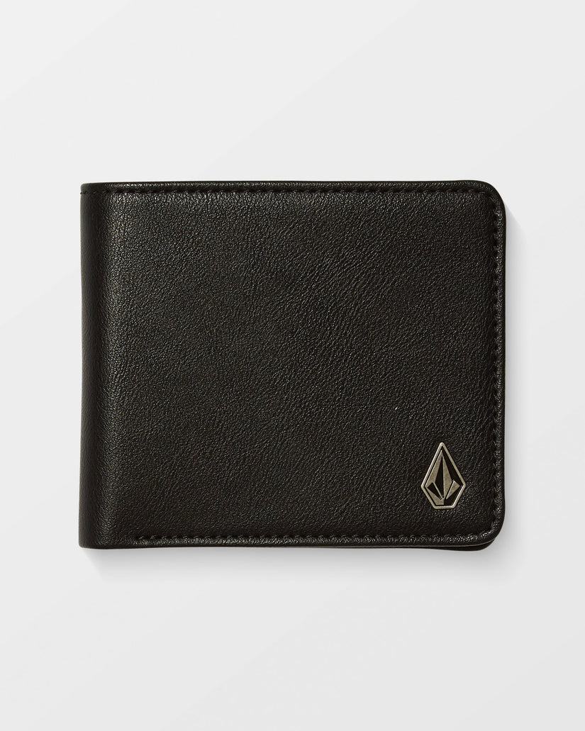 Cartera grande Slim Stone - Black