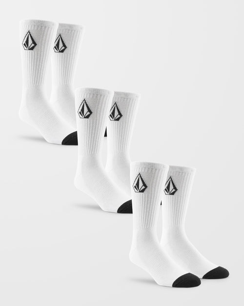 Calcetines Full Stone (Pack De 3) - White