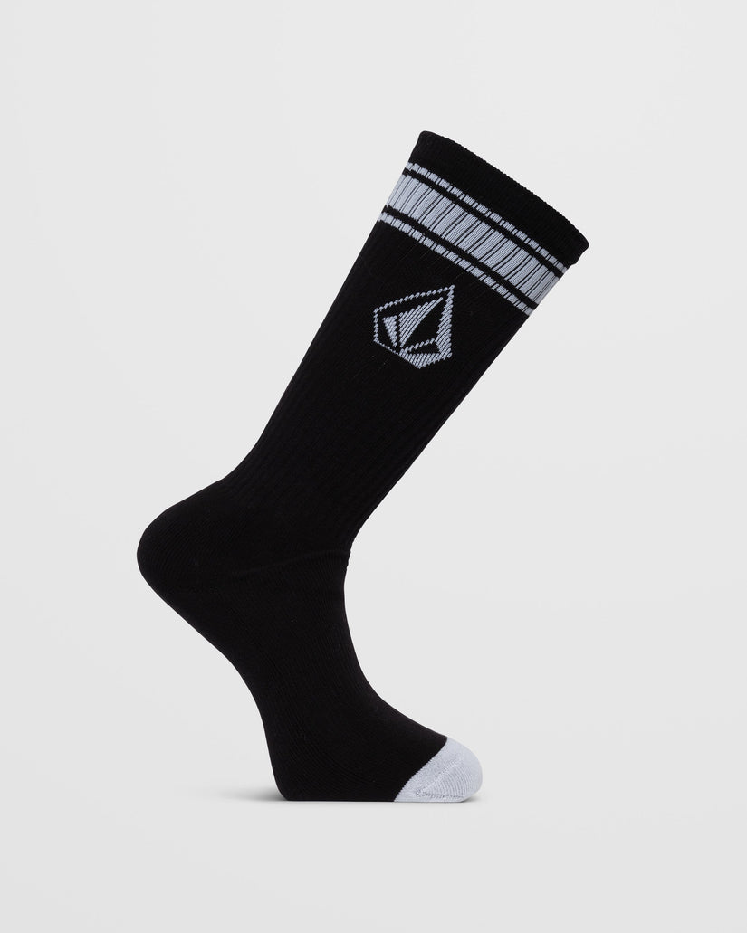 Calcetines High Stripe - BLACK