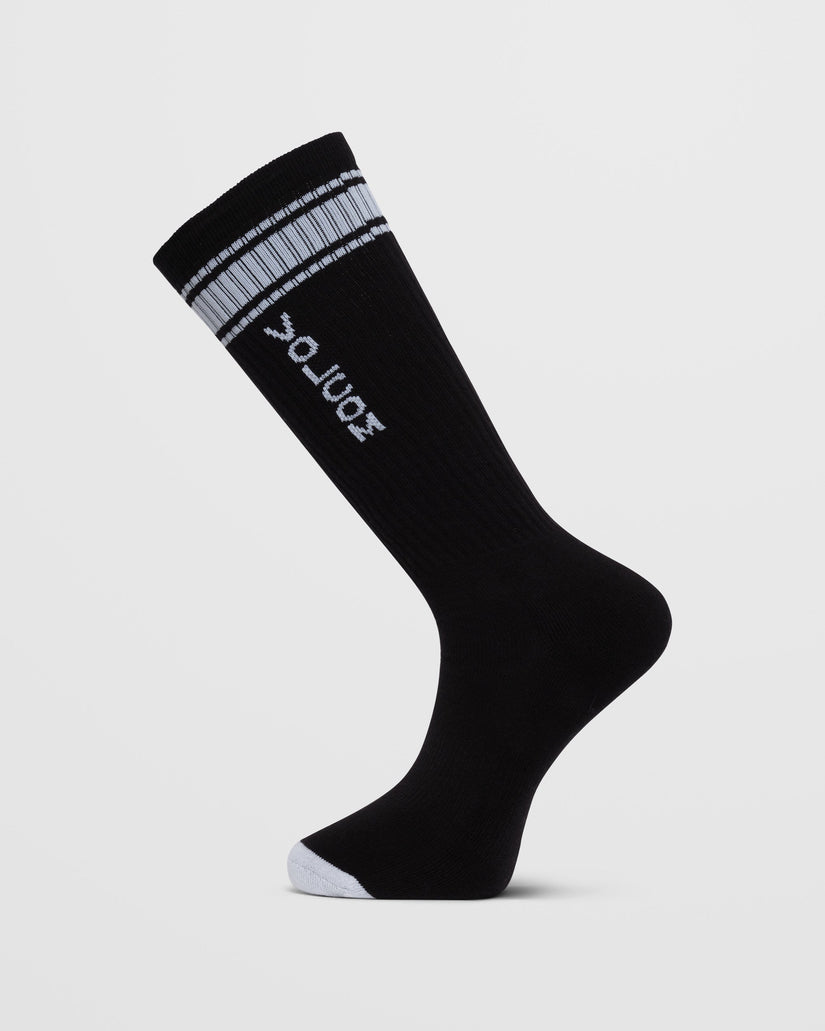 Calcetines High Stripe - BLACK