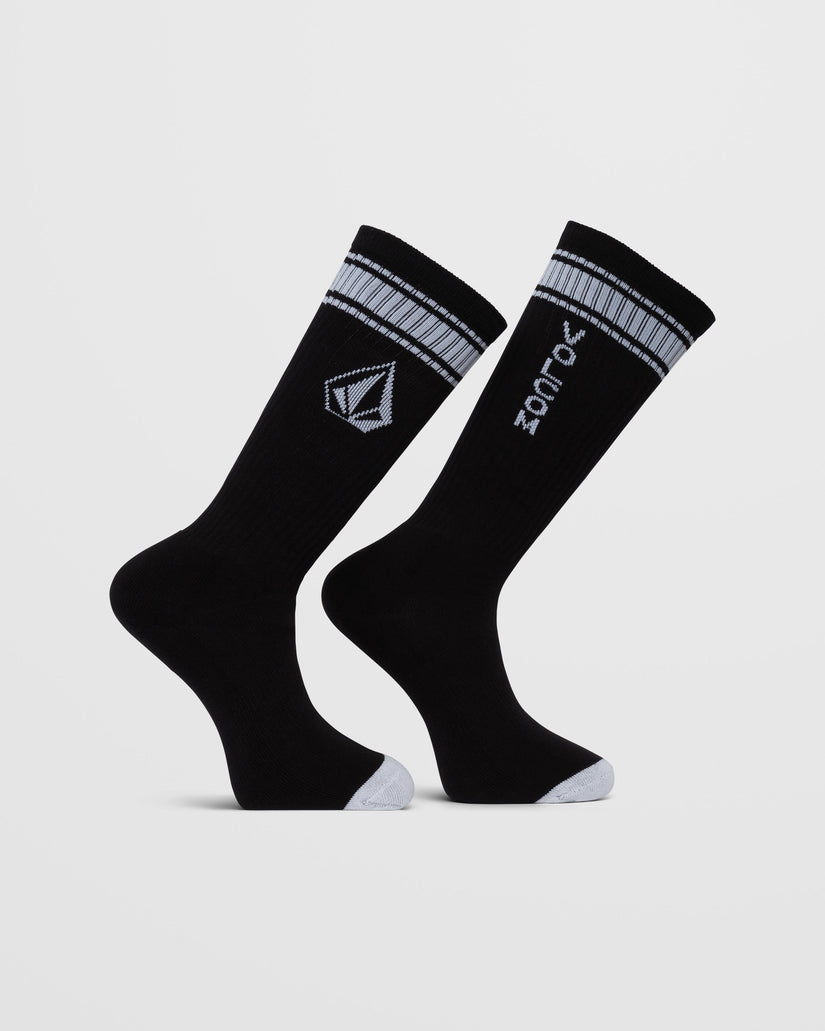 Calcetines High Stripe - BLACK