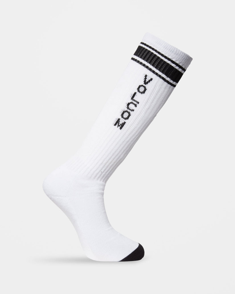 Calcetines High Stripe - White