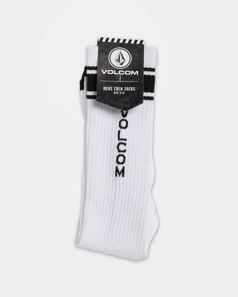 Calcetines High Stripe - White