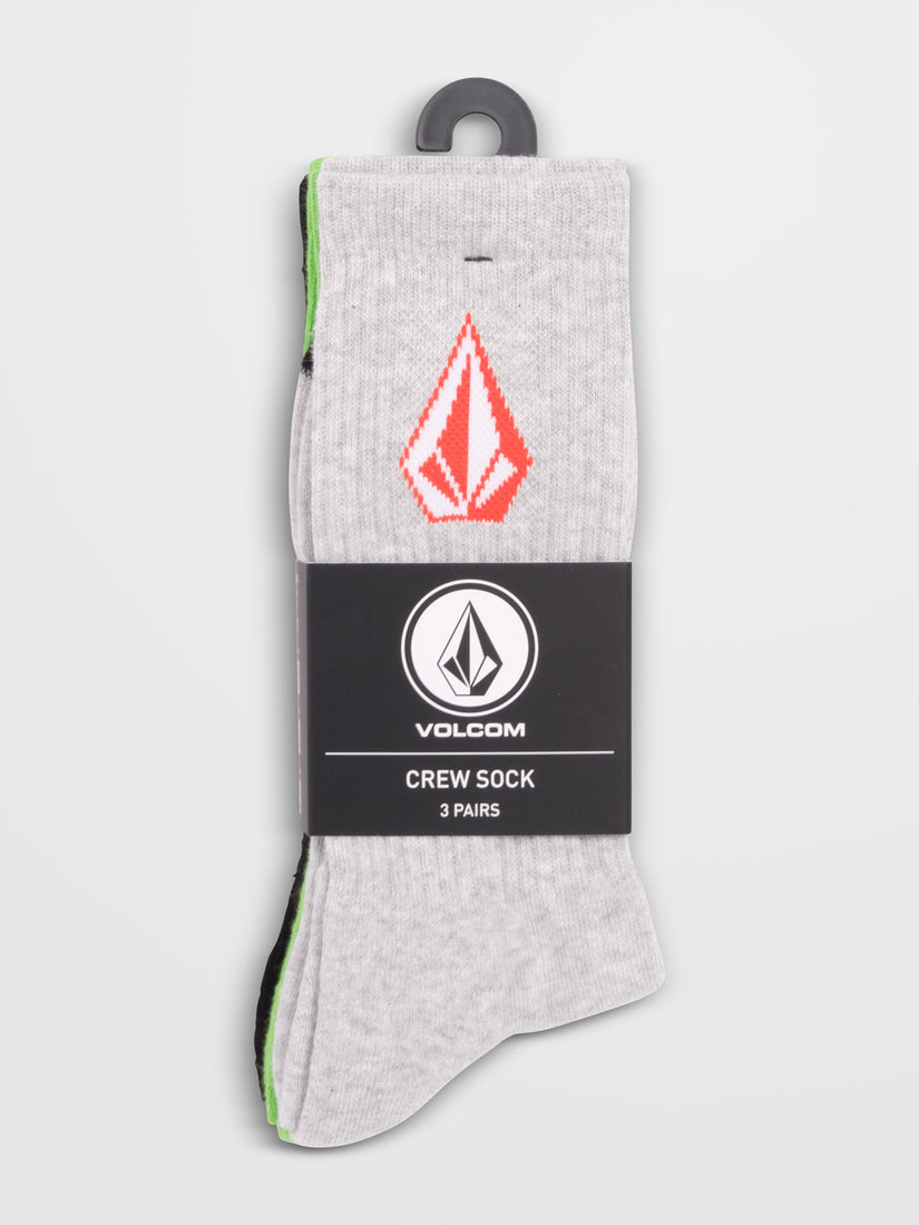 Calcetines Full Stone (3 Pares) - Electric Green