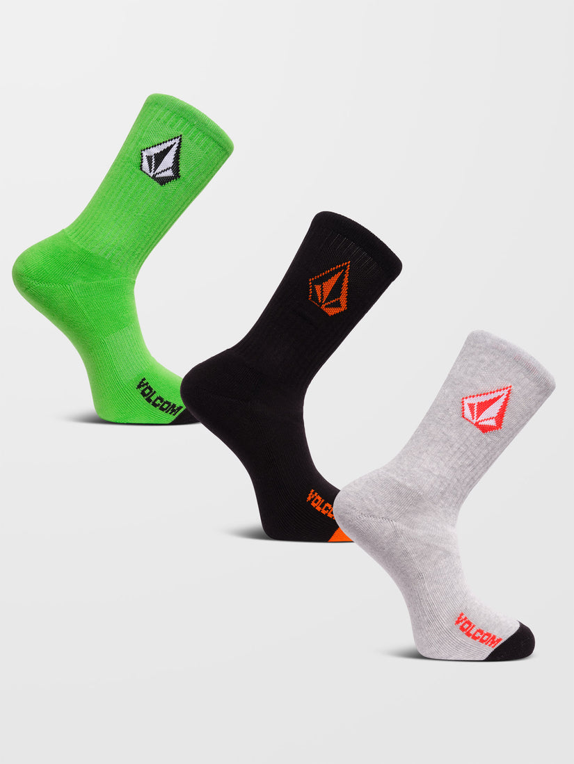 Calcetines Full Stone (3 Pares) - Electric Green
