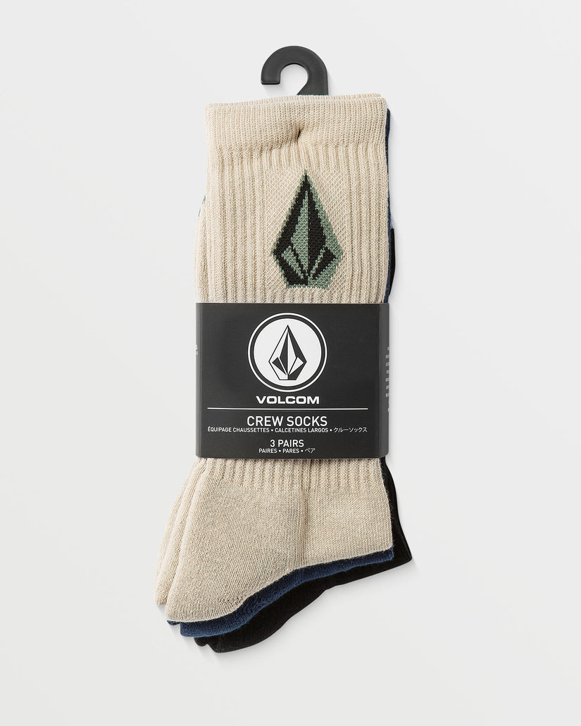 Calcetines Full Stone Mix Socks (Pack de 3) - PALE KHAKI