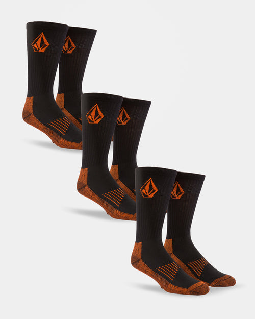 Calcetines Volcom Workwear Socks (Pack De 3) - Black