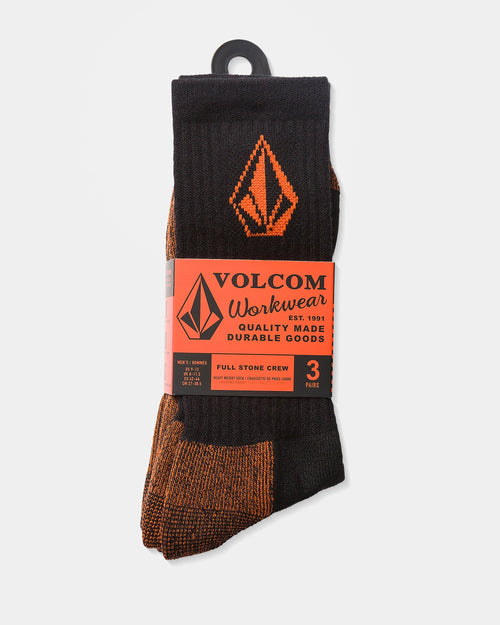 Calcetines Volcom Workwear Socks (Pack De 3) - Black